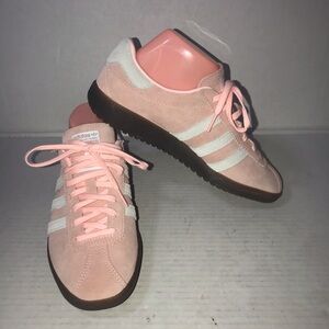 Adidas Bermuda Semi Coral W Pink Suede Sneaker Women's JI2658 Sz 7 NWOB